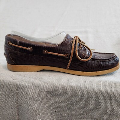 Lounge Lizard Boat Deck Shoes Womens Size 7.5 D Reptile Casual