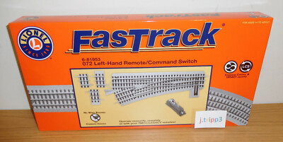 LIONEL FASTRACK 6-81953 REMOTE O72 LEFT HAND COMMAND SWITCH TRACK O GAUGE TMCC
