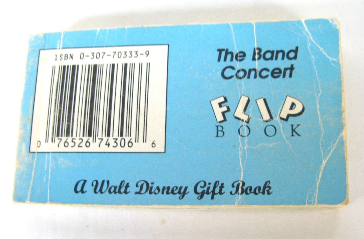 🐸 Disney Mickey Mouse The Band Concert Flip Book Moving Picture