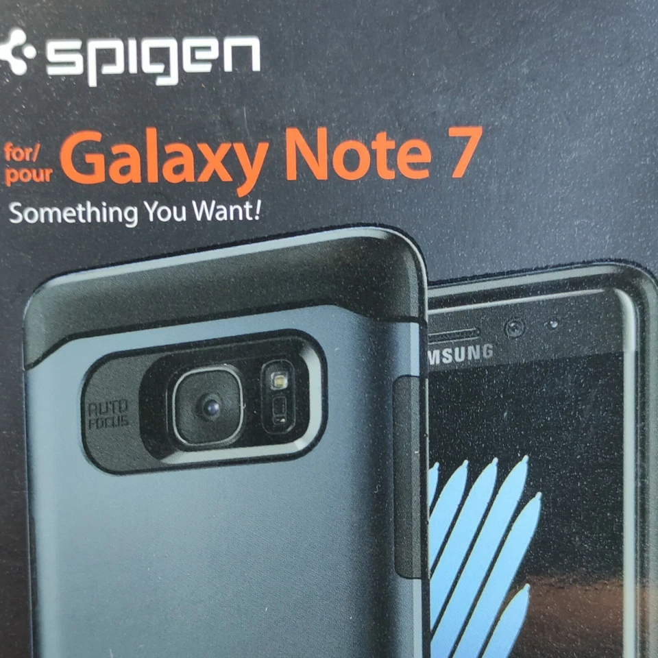 Galaxy NOTE 7 Case SPIGEN SGP Slim Armor for Samsung  With Kickstand New UK - Image 2 of 3