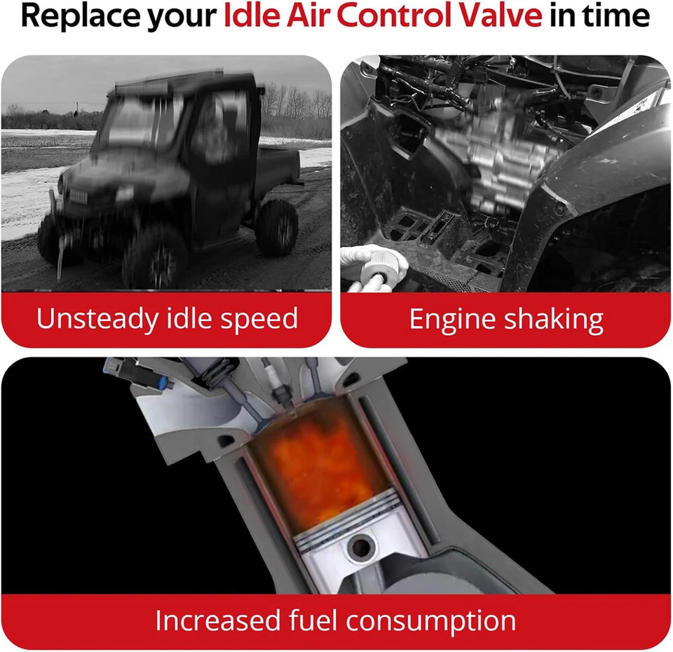 ✨Válvula de control de aire inactivo 16430-HP6-A01 para Honda Rincon Rancher Pioneer Foreman✨ Foto 2 de 4