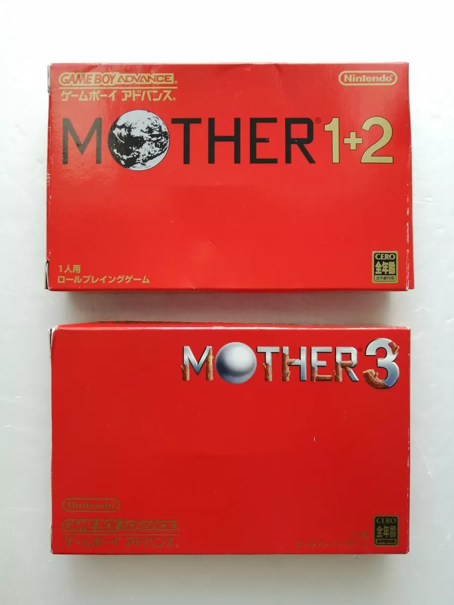 【2set】Mother 1+2 and Mother 3 Nintendo Gameboy Advance GBA Japanese Vintage