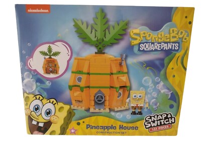 SpongeBob SquarePants Pineapple House Snap Switch 131pcs Construction Set SEALED