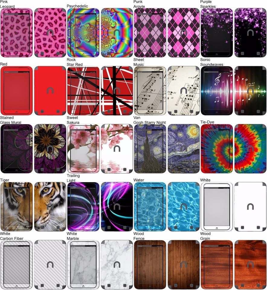 Choose Any 1 Vinyl Decal/Skin for Barnes and Noble Nook HD 7 (1st Gen-Pre 2016) - Image 3 of 3