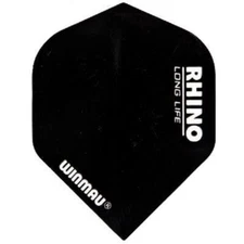WINMAU RHINO EXTRA THICK STANDARD SHAPE FLIGHTS BLACK