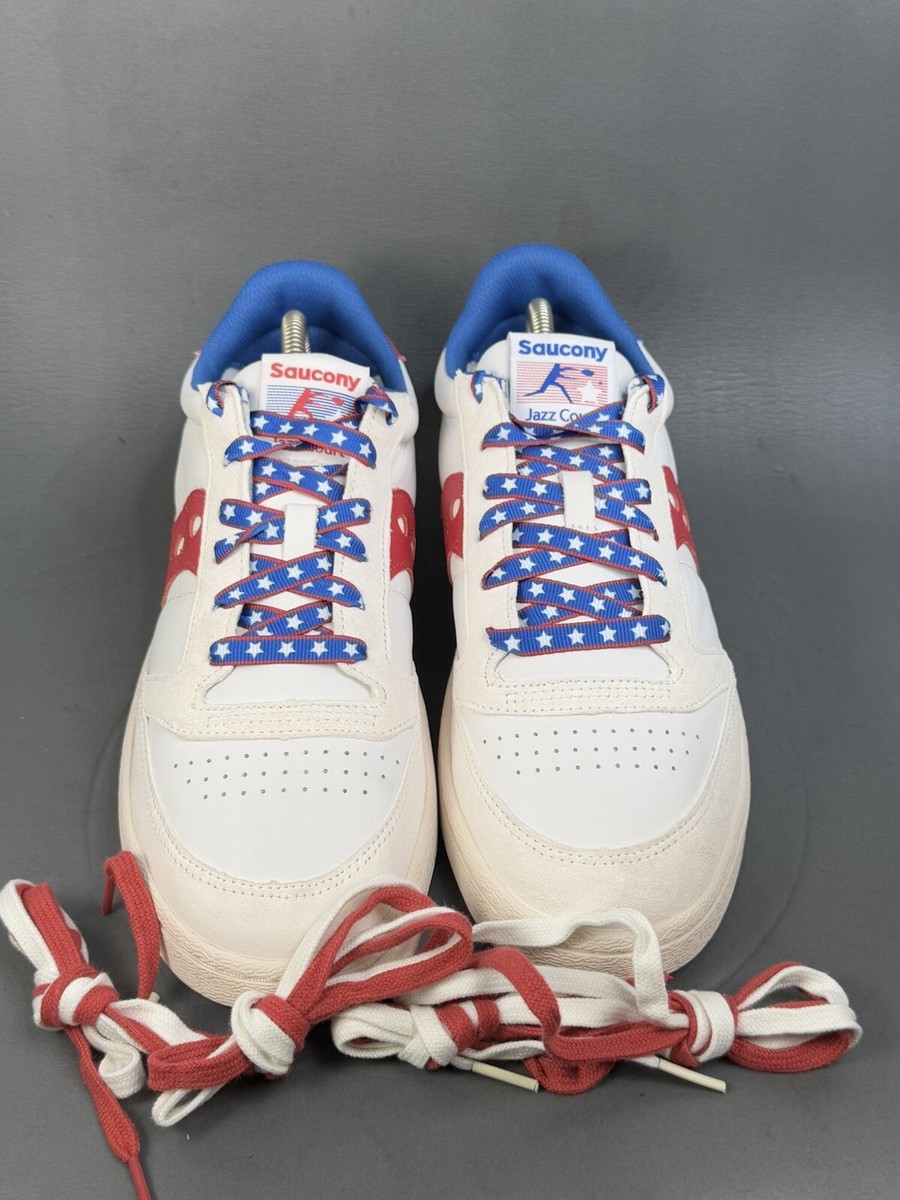 Saucony JAZZ COURT 1776 Patriotic Stars & Stripes sneaker shoes men’s 11.5 Saucony USA Flag Colors Jazz Court 1776 | Mercari main image 4