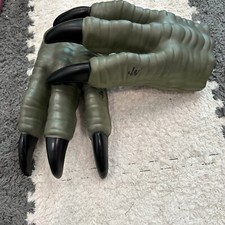 Jurassic World JW Velociraptor Raptor Green Claws Hands Costume Monster Gloves