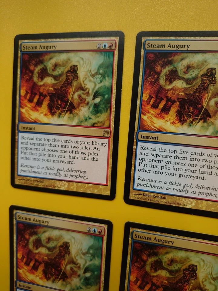 MTG Card. Steam Augury playset. Theros rare Instant 4 cards - Image 4 of 4