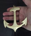 USN Navy CPO Chief Boat Ship Anchor 10 Nautical Miler CHALLENGE COIN Charm Big !