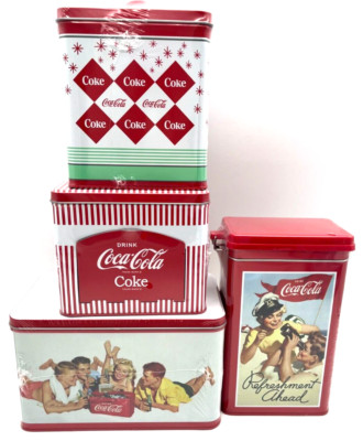 Coca Cola Blechdose Dosen Dose Set 4er Set Restposten Neu