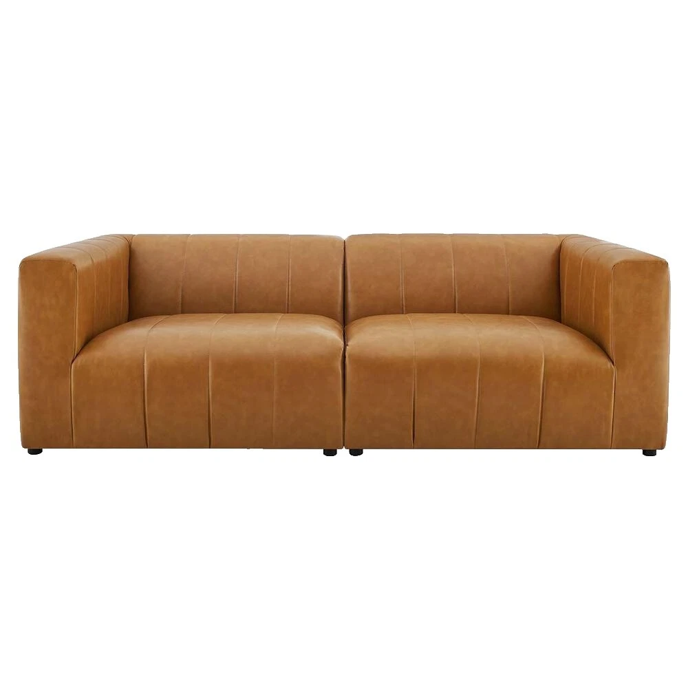 Brown Leather Loveseats