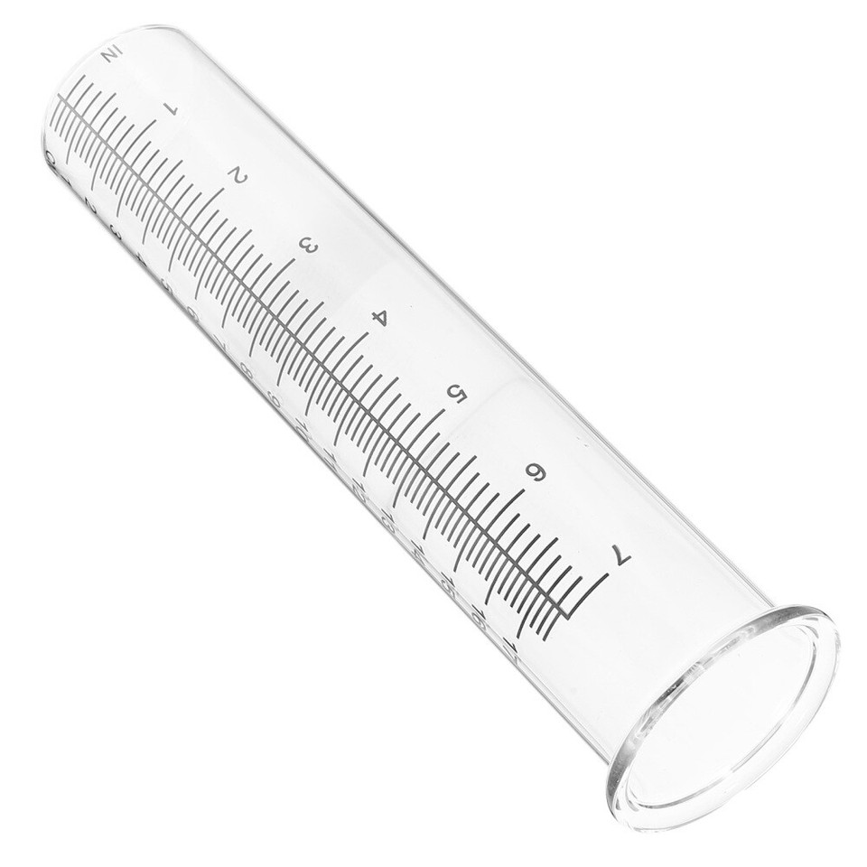 Rain Gauge Replacement Tube Glass Outdoor Measurement Outdoors Gauges