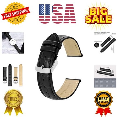 Watch Bands, Alligator Embossed Leather Watch Straps, Band Width- 18mm 19mm 2...