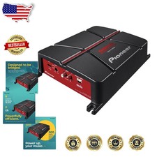 2-Ch Car Amp 500W Max, Class AB, Bridgeable, Auto Sense, Low Distortion Sound