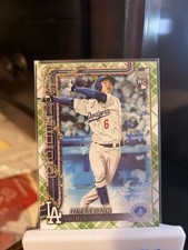 2025 Topps Holiday - Hyeseong Kim #H174 Holiday Green Plaid (RC)