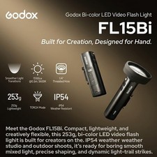 Godox FL15Bi Portable LED Video Flash Light Bi-Color Studio Photography Lighting