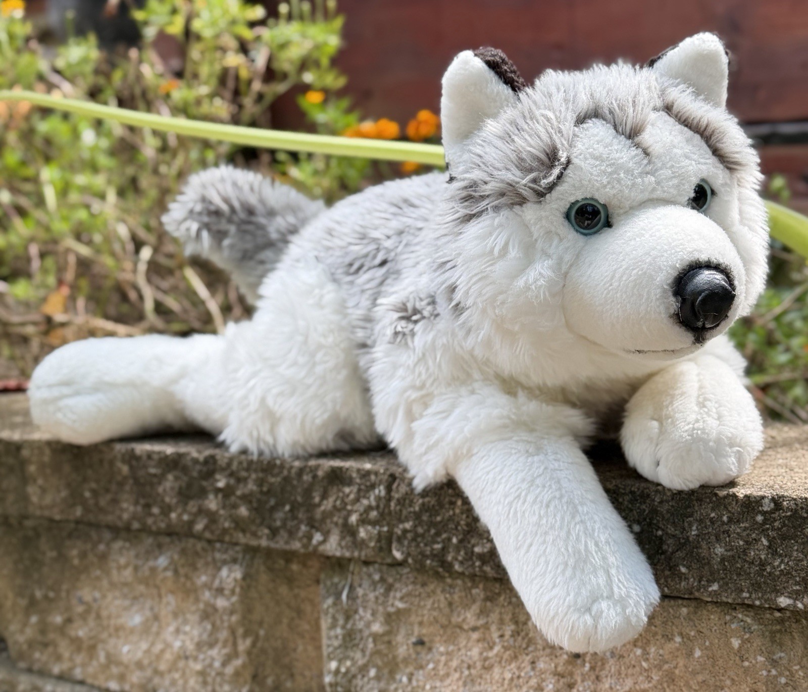 20" HTF Lelly Venturelli Siberian Husky Large Floppy Plush Stuffed Animal *RARE*