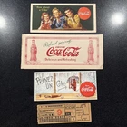 Vintage Coca-Cola Advertising Ink Blotters Lot of 3 + ticket