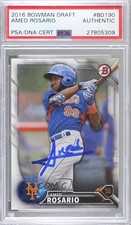 PSA/DNA 2016 Bowman Draft Amed Rosario PSA/DNA Authentic Card & Auto 04k8