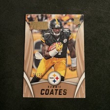 2015 Panini Rookies & Stars Gold rookie card 25/25 Sammie Coates . rookie card picture