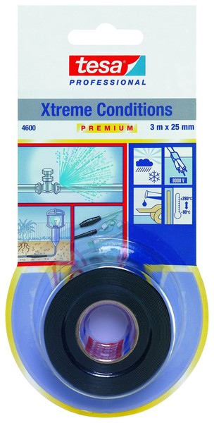 tesa 4600 SelbstverschweißEndes Klebeband Schwarz 25 Mm X 3 M Isolierband 1 Stk-image