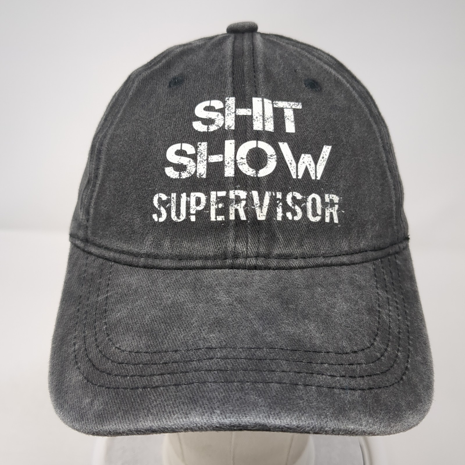 Sh** Show Supervisor Slideback Hat Solid Gray One… - image 2