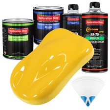 Sunshine Yellow Quart Kit Low Voc Urethane Basecoat Car Auto Body Paint Kit