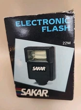 Vintage Sakar 22M Electronic Flash - Brand New in Box