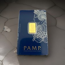 2.5g PAMP Suisse Gold Bar 2.5g AU 999.9  4320.15 per troy oz