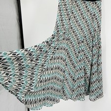 Lapis Flowy Boho Fairy Skirt Womens L Sheer Lined Ethereal Romantic Pull On