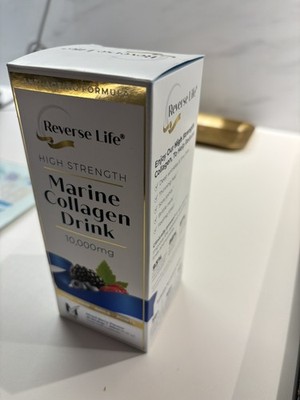 Reverse Life Marine Collagen Liquid Supplement Drink High-Strength 10.000mg