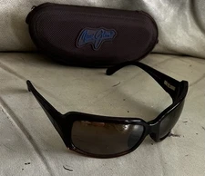Maui Jim MJ-201-26 Brown Frame Polarized Brown Lens Sunglasses Japan