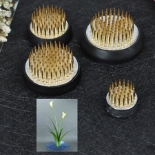 Ikebana Kenzan Flower Frog Floristry Round Pin With Base Holder Floral 23-110 mm