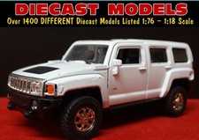 WHITE 2004 HUMMER H3 HUGE AMERICAN 4x4 1:34 SCALE WELLY DIECAST COLLECTORS MODEL