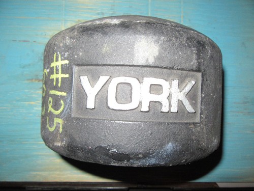YORK Legacy Half 125 Pound Blob Grip YORK Side 1st Generation