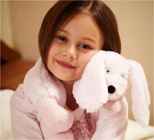 Warmies  Pink Bunny Microwavable Neck Wrap Lavender Scented Plush  19" NEW