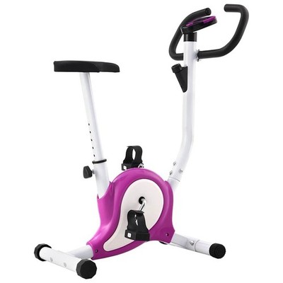 Ergometer Heimtrainer mit LCD-Display verstellbarem Sattel rutschfesten Pedalen
