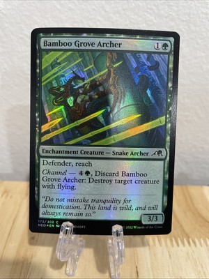MTG Bamboo Grove Archer FOIL #173/302 Kamigawa: Neon Dynasty Common NM/M