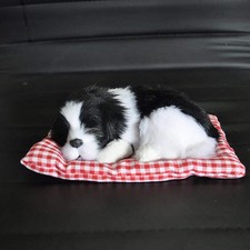 ABS Plush Dogs Car Ornament Decoration Simulation Sleeping Dog Toy Automotive