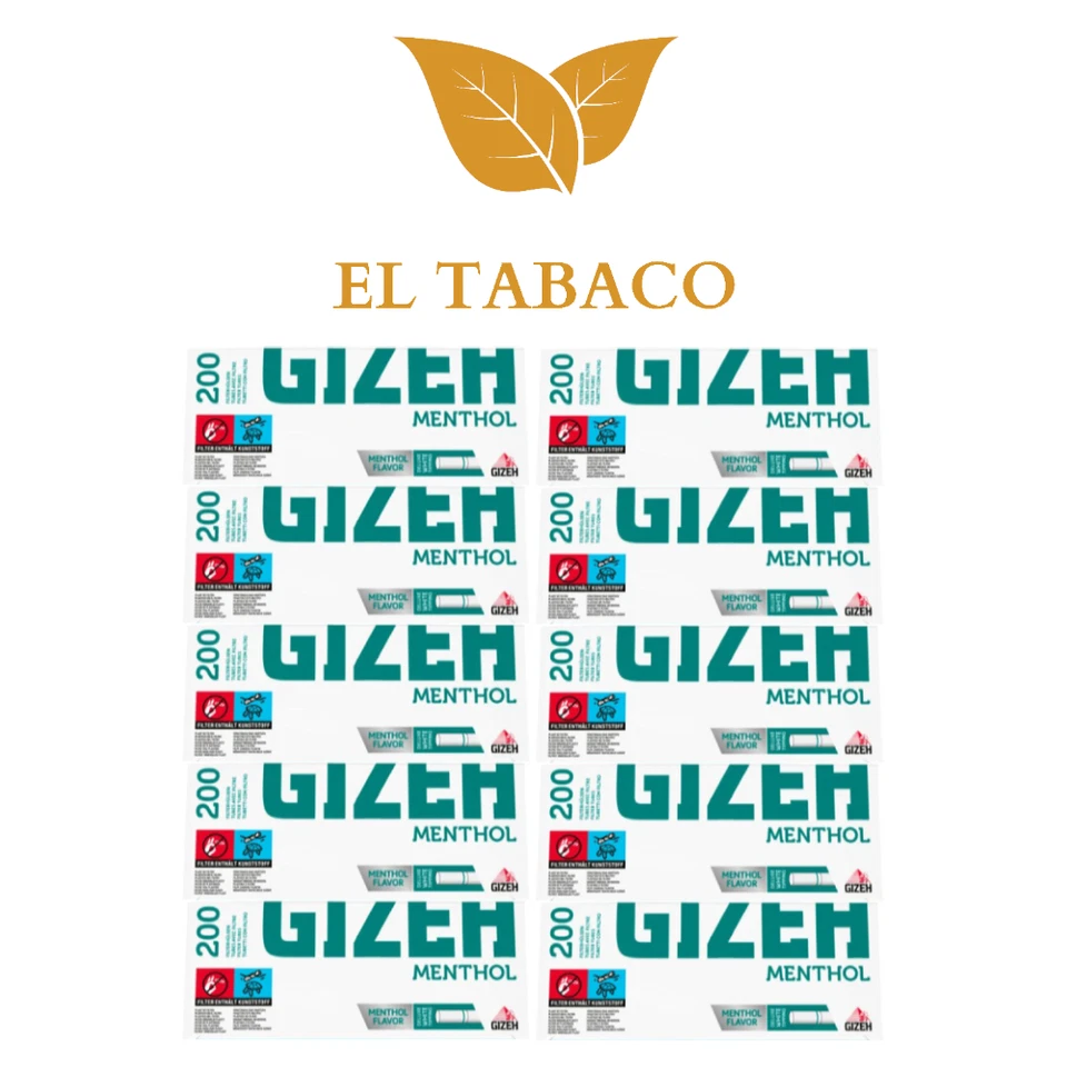 GIZEH Menthol Zigarettenhülsen Filterhülsen á 200 Hülsen Classic King Size