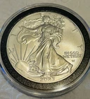 2023 B/U American silver Eagle 1oz .999 silver dollar coin.  in capsule N/R
