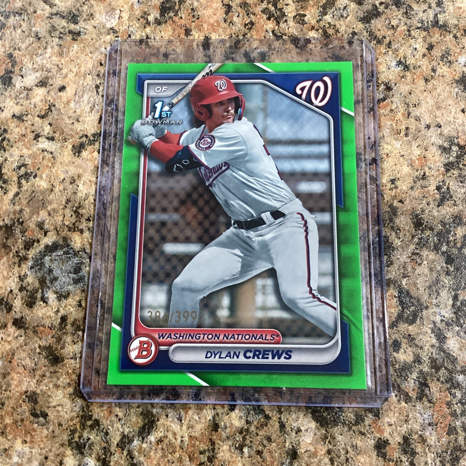 2024 Bowman  DYLAN CREWS 1st Prospects Neon Green Parallel /399  #BP-23