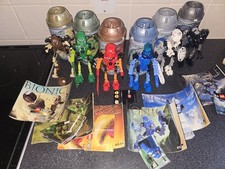 LEGO Bionicle Toa Mata Set of 6 W/ Instruction, Canister and posters 