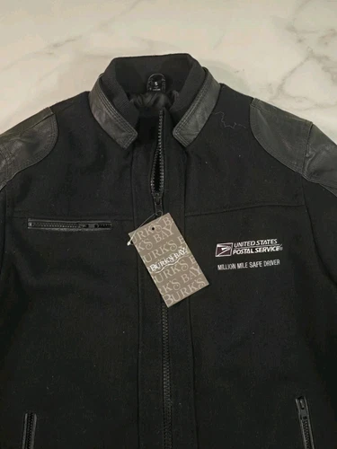 RARE US Post OfficeWOOL LEATHER MILLION MILE SAFE DRIVER MILESTONE MAIL JACKET S image 5