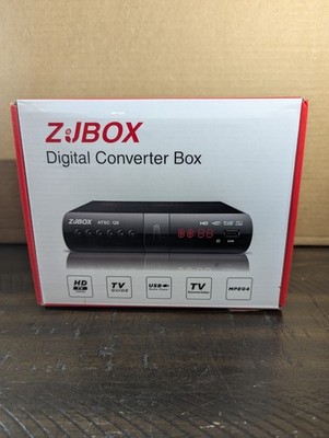 ZJBOX Digital Converter Box TV for Analog HDTV Live 1080P Record & Playback USB