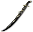33'' Handmade Curved Mother of Pearl inlaid Wooden Sword Turkish Ottoman Dagger