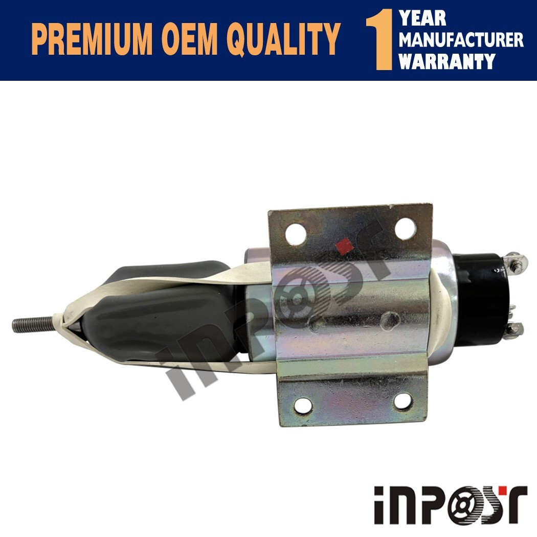 12V 2001-12E8U1B3A Fuel Shutoff Stop Solenoid Valve For Woodward 3 Terminals