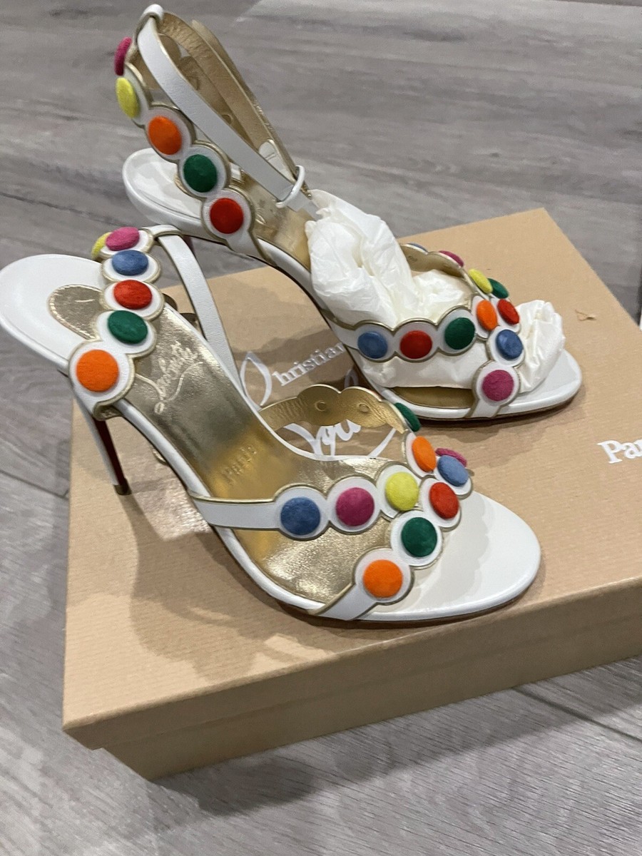 Louboutin Faridaravie Gold Christian Louboutin Sandals Louboutin