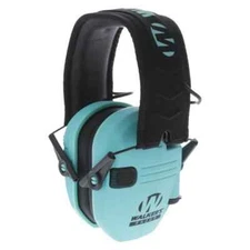 Walker's Razor Slim Electronic Earmuffs NRR 23dB Teal   GWP-RSEM-LTL