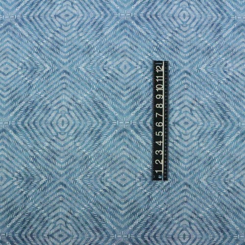 LACEFIELD DESIGNS PARAGON FIRTH DENIM BLUE GEOMETRIC FABRIC 6 YARDS 55"W - Picture 4 of 6
